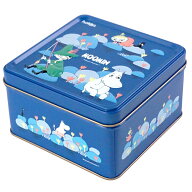【5400円以上で送料無料】 ギフト hokka ムーミン ビスケット ブルー缶 ミルク お菓子缶 【880160】