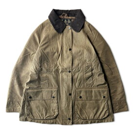 英国製 Barbour 4ポケット オイルド ジャケット 10 レディース / バブアー 3ワラント イングランド製 古着 アメリカ古着 USED ユーズド 中古 VINTAGE US古着 アメカジ