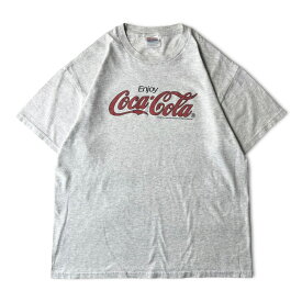 90s Coca Cola ロゴ プリント 半袖 Tシャツ L / 90年代 コカコーラ 企業物 企業 霜降り グレー オールド プリントT 古着 アメリカ古着 USED ユーズド 中古 VINTAGE US古着 アメカジ