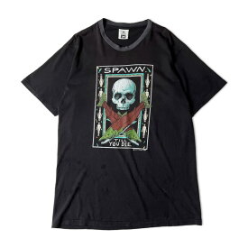 雰囲気系 80s USA製 Ray Troll スカル アート プリント 半袖 Tシャツ L 黒 / 80年代 アメリカ製 ビンテージ ブラック ドクロ 古着 アメリカ古着 USED ユーズド 中古 VINTAGE US古着 アメカジ