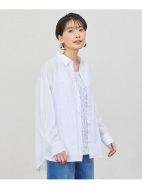 【SALE／33%OFF】*Wings掲載*【ウォッシャブル】【接触冷感】【UV対策】ブレンドシアーボイルシャツ EVEX by KRIZIA エヴェックス バイ クリツィア トップス シャツ・ブラウス ホワイト ブルー イエロー【RBA_E】【送料無料】[Rakuten Fashion]