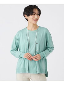 【SALE／25%OFF】【ウォッシャブル】ハイゲージラインニットカーディガン EVEX by KRIZIA エヴェックス バイ クリツィア トップス ニット ブラック グレー ブルー レッド【RBA_E】【送料無料】[Rakuten Fashion]