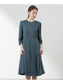 【SALE／44%OFF】ダイヤドットプリントワンピース AMACA アマカ ワンピース・ドレス ワンピース ブラック グリーン【RBA_E】【送料無料】[Rakuten Fashion]