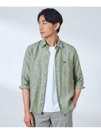 【SALE／22%OFF】麻スリークォーターシャツ BAKER STREET ベイカー・ストリート トップス シャツ・ブラウス グリーン レッド ブルー パープル【RBA_E】【送料無料】[Rakuten Fashion]