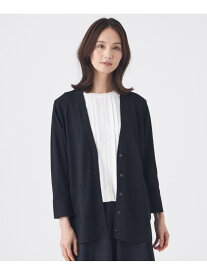 【SALE／39%OFF】【ウォッシャブル】ヴィスコースストレッチカーディガン TRANS WORK トランスワーク トップス アンサンブル ベージュ ネイビー ピンク【RBA_E】【送料無料】[Rakuten Fashion]