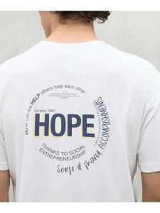�yWEB����z�o�b�N�v�����g ���b�Z�[�W T�V���c / ACT NOW HOPE T-SHIRT ECOALF �G�R�A���t �g�b�v�X �J�b�g�\�[�ET�V���c �z���C�g�y���������z[Rakuten Fashion]