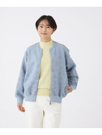 【SALE／47%OFF】【ウォッシャブル】パンサーグラデーションニットブルゾン EVEX by KRIZIA エヴェックス バイ クリツィア トップス ニット ブルー ネイビー【RBA_E】【送料無料】[Rakuten Fashion]