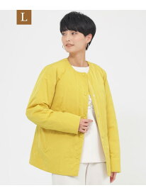 【SALE／29%OFF】【L】【ウォッシャブル】ハーフダウンジャケット EVEX by KRIZIA サンヨー エルサイズ ジャケット・アウター ノーカラージャケット イエロー ネイビー ベージュ【RBA_E】【送料無料】[Rakuten Fashion]