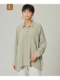 【SALE／44%OFF】【L】【ウォッシャブル】【接触冷感】スーパーヴィヨンシャツ EVEX by KRIZIA サンヨー エルサイズ トップス シャツ・ブラウス ベージュ ネイビー カーキ【RBA_E】【送料無料】[Rakuten Fashion]