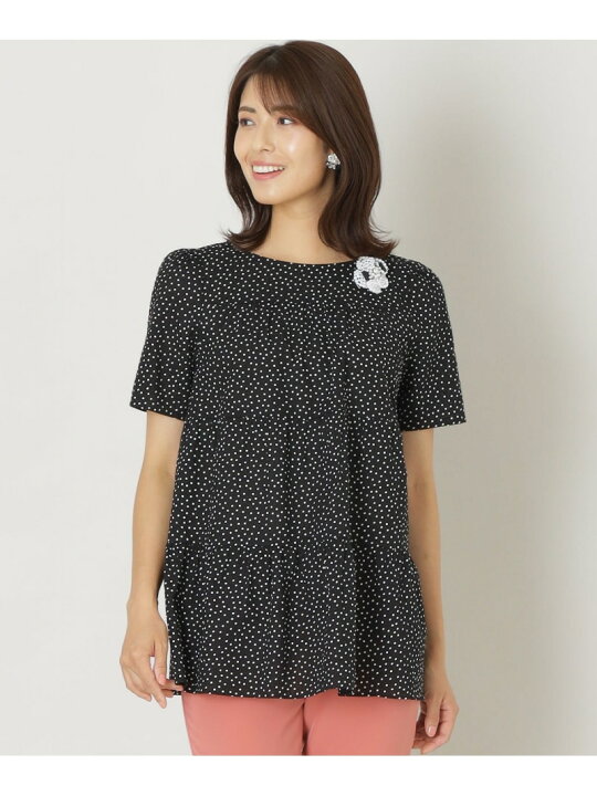 楽天市場】【SALE／30%OFF】ウェブローンドット チュニックブラウス TO 