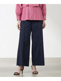 【SALE／22%OFF】シャンブレーデニム ワイドパンツ AMACA アマカ パンツ ジーンズ・デニムパンツ ブラック【RBA_E】【送料無料】[Rakuten Fashion]