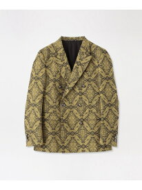 【SALE／30%OFF】【Education from Youngmachines】オーナメントジャガード ダブルジャケット LOVELESS ラブレス ジャケット・アウター テーラードジャケット・ブレザー ブラック イエロー【RBA_E】【送料無料】[Rakuten Fashion]