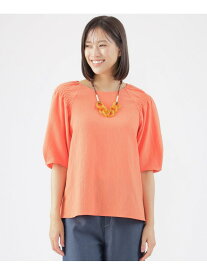 【SALE／55%OFF】【ウォッシャブル】アンティークバックサテンプルオーバーブラウス TRANS WORK トランスワーク トップス シャツ・ブラウス オレンジ ホワイト ブラック【RBA_E】【送料無料】[Rakuten Fashion]