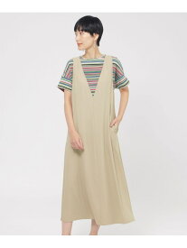 【SALE／62%OFF】【接触冷感】【吸水速乾】【UV対策】【ウォッシャブル】kireriジャンパースカート EVEX by KRIZIA エヴェックス バイ クリツィア ワンピース・ドレス ワンピース ベージュ ネイビー【RBA_E】【送料無料】[Rakuten Fashion]