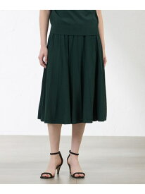 【SALE／63%OFF】ライトレーヨンストレッチアイレット柄ニットスカート AMACA アマカ スカート ロング・マキシスカート グリーン ブラック ベージュ【RBA_E】【送料無料】[Rakuten Fashion]