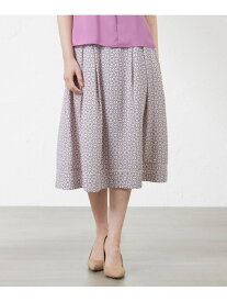 【SALE／25%OFF】ビットプリント幾何スカート AMACA アマカ スカート ロング・マキシスカート ピンク ブルー【RBA_E】【送料無料】[Rakuten Fashion]