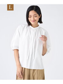 【SALE／42%OFF】【L】【ウォッシャブル・接触冷感・UV・防シワ】ファンクションタイプライターブラウス TRANS WORK サンヨー エルサイズ トップス シャツ・ブラウス ホワイト グリーン ブラウン【RBA_E】【送料無料】[Rakuten Fashion]