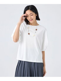 【SALE／45%OFF】【ウォッシャブル・接触冷感・UV・防シワ】強撚スムースカットソー TRANS WORK トランスワーク トップス カットソー・Tシャツ オレンジ グリーン ホワイト【RBA_E】【送料無料】[Rakuten Fashion]