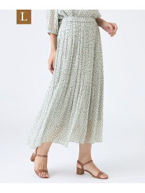 【SALE／41%OFF】【L】【ウォッシャブル】ドットクレープスカート TRANS WORK サンヨー エルサイズ スカート その他のスカート グレー ネイビー【RBA_E】【送料無料】[Rakuten Fashion]