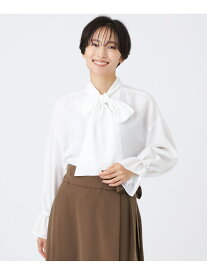 【SALE／48%OFF】【マシンウォッシャブル】スパンローンボウタイブラウス EVEX by KRIZIA エヴェックス バイ クリツィア トップス シャツ・ブラウス ホワイト ネイビー【RBA_E】【送料無料】[Rakuten Fashion]