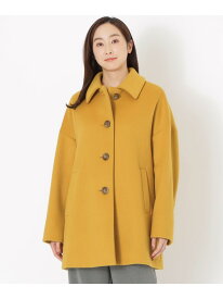 エアージーロンラム ショートコート SANYOCOAT サンヨーコート ジャケット・アウター ステンカラーコート ネイビー イエロー【送料無料】[Rakuten Fashion]