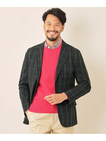 【SALE／44%OFF】パターンドジャケット THE SCOTCH HOUSE ザ・スコッチハウス ジャケット・アウター テーラードジャケット・ブレザー グリーン【RBA_E】【送料無料】[Rakuten Fashion]