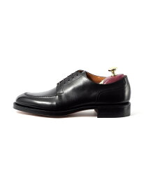 【極 勘三郎/KIWAMI KANZABURO】スキンステッチUチップ 三陽山長 サンヨウヤマチョウ シューズ・靴 レースアップ・ドレスシューズ ブラック【送料無料】[Rakuten Fashion]