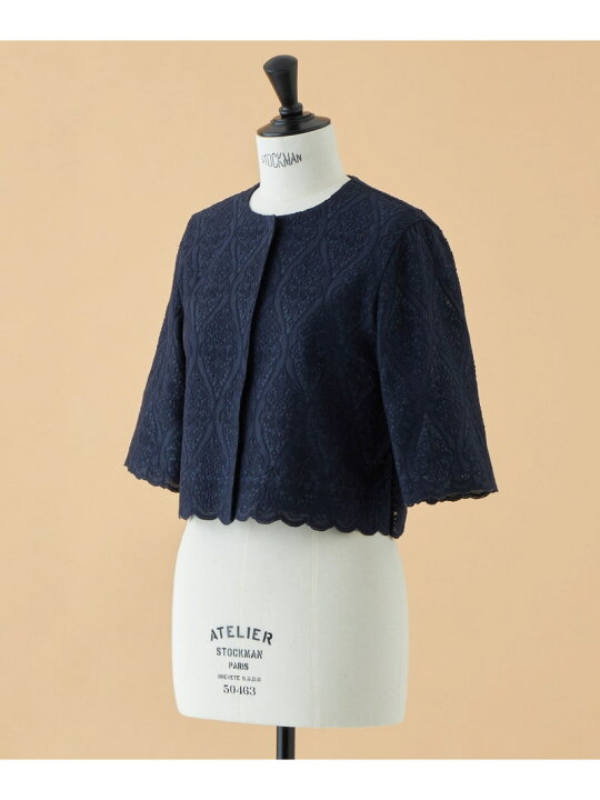楽天市場】【ATELIER COLLECTION】コットンラミーレース ボレロ 