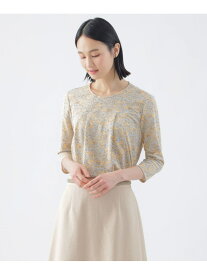 【SALE／60%OFF】【吸水速乾】【接触冷感】【UV対策】【ウォッシャブル】カモフラワーエアファインカットソー TRANS WORK トランスワーク トップス カットソー・Tシャツ ネイビー ベージュ【RBA_E】【送料無料】[Rakuten Fashion]
