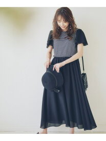 【SALE／22%OFF】【冨張 愛さん着用】ボーダーカットソーコンビ ワンピース TO BE CHIC トゥー ビー シック ワンピース・ドレス その他のワンピース・ドレス【RBA_E】【送料無料】[Rakuten Fashion]