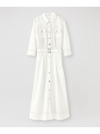 【SALE／20%OFF】ホワイトブロッキングシャツドレス LOVELESS ラブレス ワンピース・ドレス ワンピース ホワイト【RBA_E】【送料無料】[Rakuten Fashion]