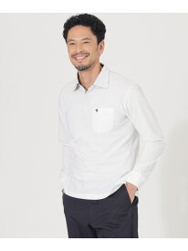 【SALE／68%OFF】【WEB・一部店舗限定】【キングサイズ】「Grampian」長袖ポロシャツ THE SCOTCH HOUSE ザ・スコッチハウス トップス ポロシャツ ネイビー ホワイト イエロー グレー【RBA_E】【送料無料】[Rakuten Fashion]