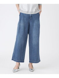 【ウォッシャブル】ブレンドデニムパンツ TRANS WORK トランスワーク パンツ ジーンズ・デニムパンツ ネイビー ブルー【送料無料】[Rakuten Fashion]