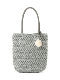 ハンドニットトートバッグ AMACA アマカ バッグ トートバッグ ベージュ グレー【送料無料】[Rakuten Fashion]