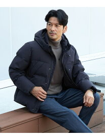 ＜青森ダウン＞PERTEX (R) SHIELDAIR(ショート) SANYOCOAT サンヨーコート ジャケット・アウター レインコート ネイビー ホワイト【送料無料】[Rakuten Fashion]
