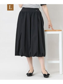 【SALE／25%OFF】【L】タフタ バルーンシルエットスカート TO BE CHIC サンヨー エルサイズ スカート その他のスカート ホワイト ブラック【RBA_E】【送料無料】[Rakuten Fashion]