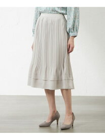 【SALE／44%OFF】ソフトストレッチジョーゼットランダムプリーツスカート AMACA アマカ スカート その他のスカート ブラック ベージュ【RBA_E】【送料無料】[Rakuten Fashion]