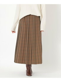 【SALE／37%OFF】エコウールチェックプリーツスカート S.ESSENTIALS エス エッセンシャルズ スカート その他のスカート ブルー ブラウン【RBA_E】【送料無料】[Rakuten Fashion]