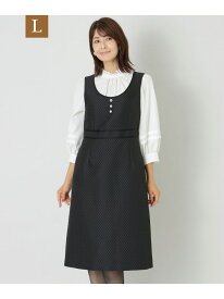 【SALE／42%OFF】【L】ダイヤマトラッセ ワンピース TO BE CHIC サンヨー エルサイズ ワンピース・ドレス ワンピース ベージュ ブラック【RBA_E】【送料無料】[Rakuten Fashion]