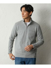 【SALE／36%OFF】【ウォッシャブル】スタンドハーフジップトレーナー BAKER STREET ベイカー・ストリート トップス カットソー・Tシャツ グリーン グレー ブルー【RBA_E】【送料無料】[Rakuten Fashion]