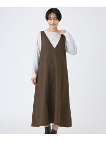 【カタログ掲載】【マシンウォッシャブル】シャークツイードジャンパースカート EVEX by KRIZIA エヴェックス バイ クリツィア ワンピース・ドレス その他のワンピース・ドレス ブラウン ブラック【送料無料】[Rakuten Fashion]