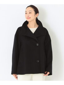 ＜Rain Wool＞スタンドカラー ショートコート SANYOCOAT サンヨーコート ジャケット・アウター レインコート グリーン ブラック グレー【送料無料】[Rakuten Fashion]
