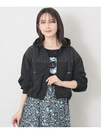 【SALE／40%OFF】エンブロイダリーフーデッド ブルゾン TO BE CHIC トゥー ビー シック ジャケット・アウター ブルゾン・ジャンパー ブラック ベージュ【RBA_E】【送料無料】[Rakuten Fashion]