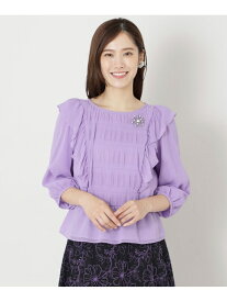 【SALE／47%OFF】シフォンプリーツ プルオーバーブラウス TO BE CHIC トゥー ビー シック トップス シャツ・ブラウス レッド ブラック【RBA_E】【送料無料】[Rakuten Fashion]