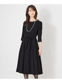 ダブルサテン パネルライン フレアワンピース TO BE CHIC トゥー ビー シック ワンピース・ドレス ドレス ブラック【送料無料】[Rakuten Fashion]