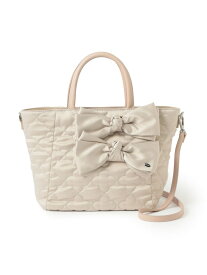 【SALE／43%OFF】サテンフラワーキルトトートバッグ TO BE CHIC トゥー ビー シック バッグ トートバッグ ブラック ピンク【RBA_E】【送料無料】[Rakuten Fashion]