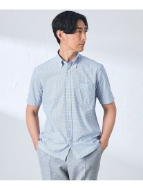 【SALE／20%OFF】【吸水速乾/接触冷感】BEYONTECH(R) フラワー小紋プリントジャージーシャツ BAKER STREET ベイカー・ストリート トップス シャツ・ブラウス ブルー【RBA_E】【送料無料】[Rakuten Fashion]
