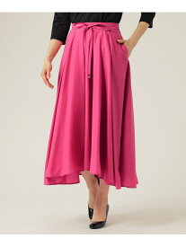 【SALE／77%OFF】トリアセタイプライター ロングスカート TO BE CHIC トゥー ビー シック スカート ロング・マキシスカート ピンク ネイビー グリーン ベージュ【RBA_E】【送料無料】[Rakuten Fashion]