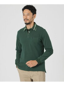 【SALE／50%OFF】レイヤードスタイルロングスリーブポロシャツ THE SCOTCH HOUSE ザ・スコッチハウス トップス カットソー・Tシャツ グリーン ネイビー【RBA_E】【送料無料】[Rakuten Fashion]