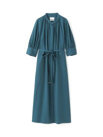 サッカーバンドカラーワンピース S.ESSENTIALS エス エッセンシャルズ ワンピース・ドレス ワンピース ネイビー グリーン【送料無料】[Rakuten Fashion]